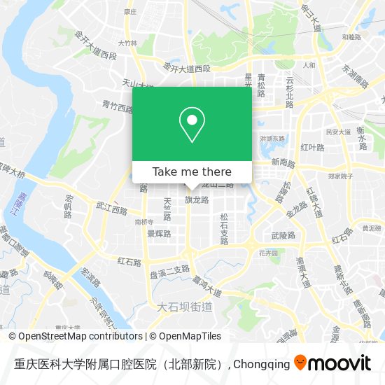 重庆医科大学附属口腔医院（北部新院） map