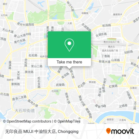 无印良品 MUJI 中渝恒大店 map