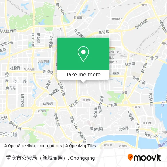 重庆市公安局（新城丽园） map