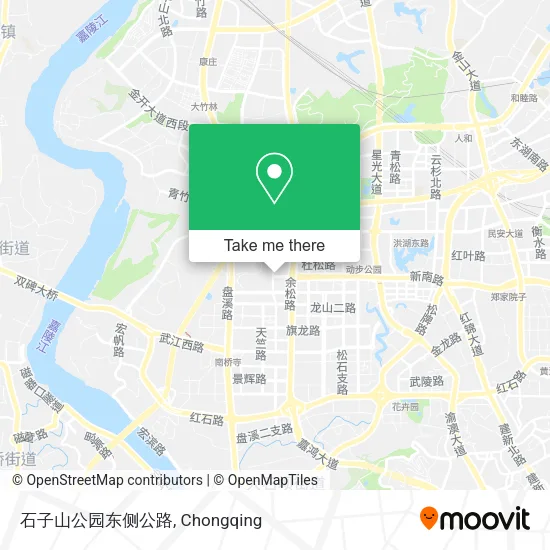 石子山公园东侧公路 map