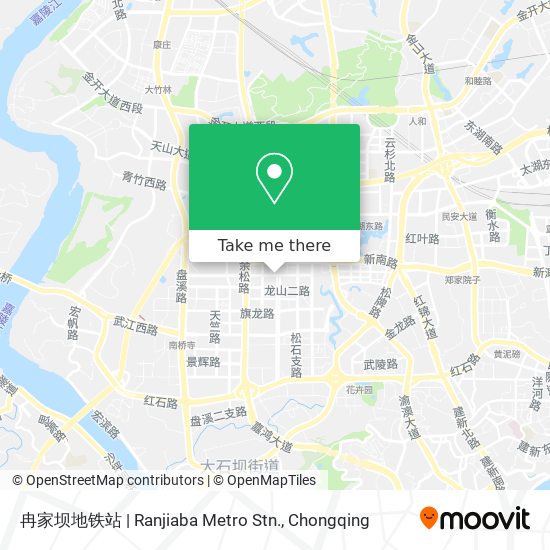 冉家坝地铁站 | Ranjiaba Metro Stn. map