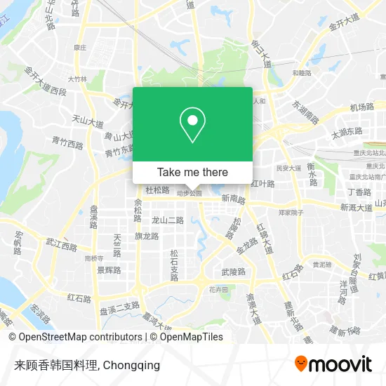 来顾香韩国料理 map