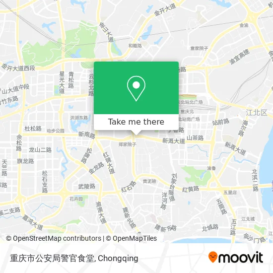 重庆市公安局警官食堂 map
