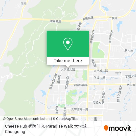 Cheese Pub 奶酪时光-Paradise Walk 大学城 map