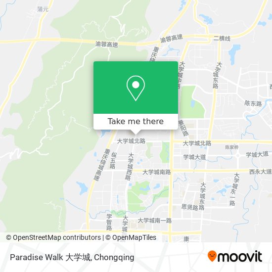Paradise Walk 大学城 map