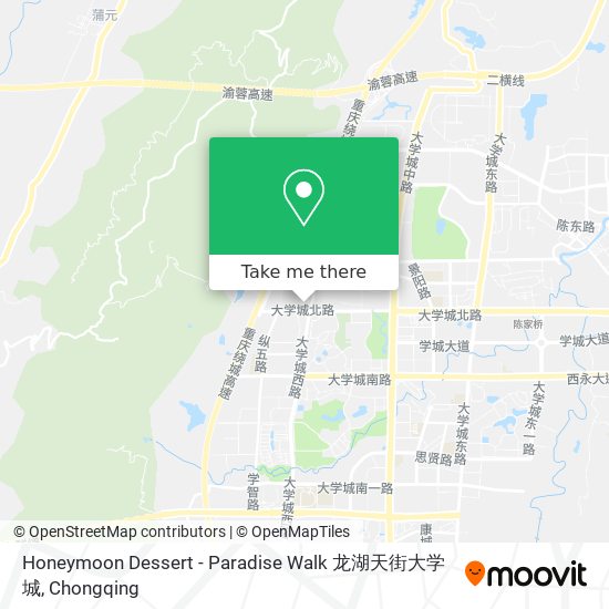 Honeymoon Dessert - Paradise Walk 龙湖天街大学城 map