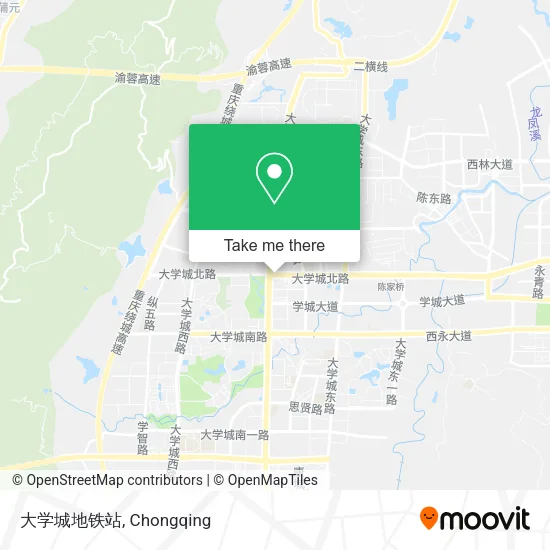 大学城地铁站 map