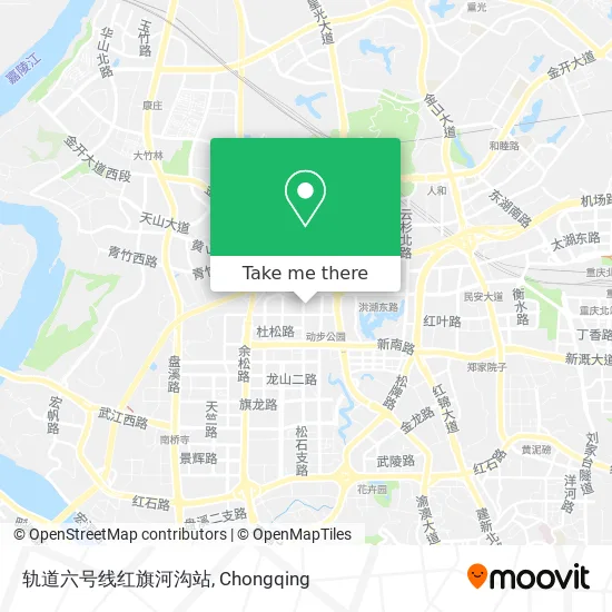 轨道六号线红旗河沟站 map