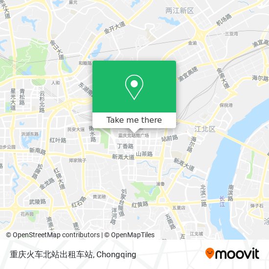 重庆火车北站出租车站 map