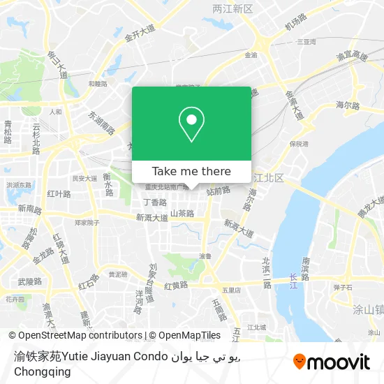 渝铁家苑Yutie Jiayuan Condo يو تي جيا يوان map