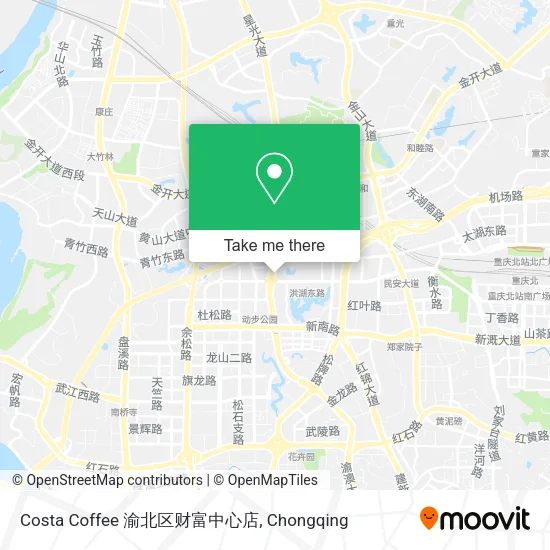 Costa Coffee 渝北区财富中心店 map