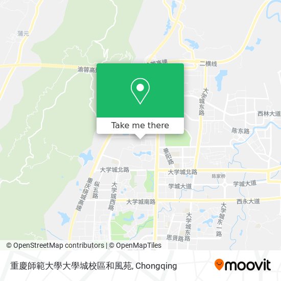 重慶師範大學大學城校區和風苑 map