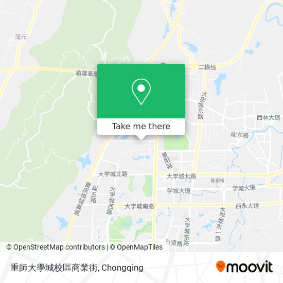 重師大學城校區商業街 map