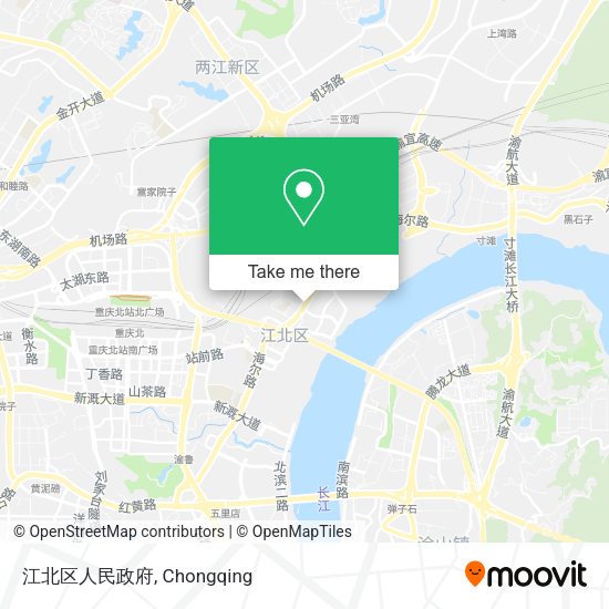 江北区人民政府 map