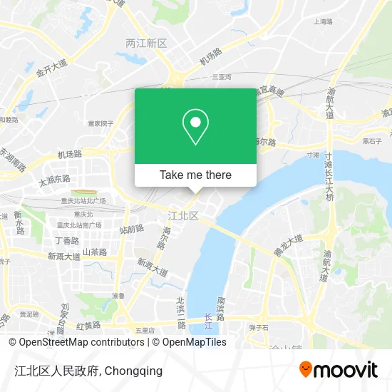 江北区人民政府 map