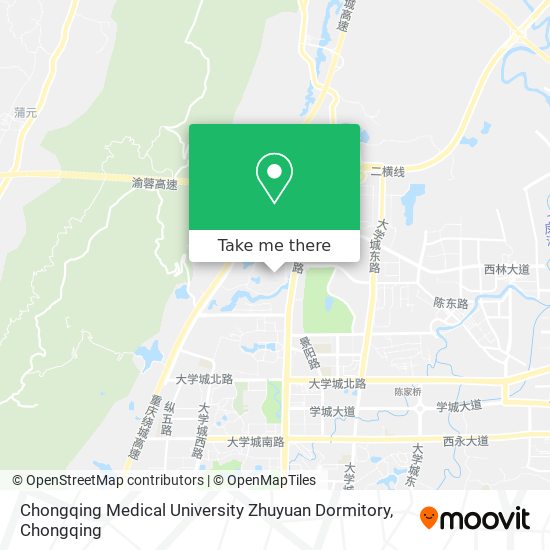 Chongqing Medical University Zhuyuan Dormitory map