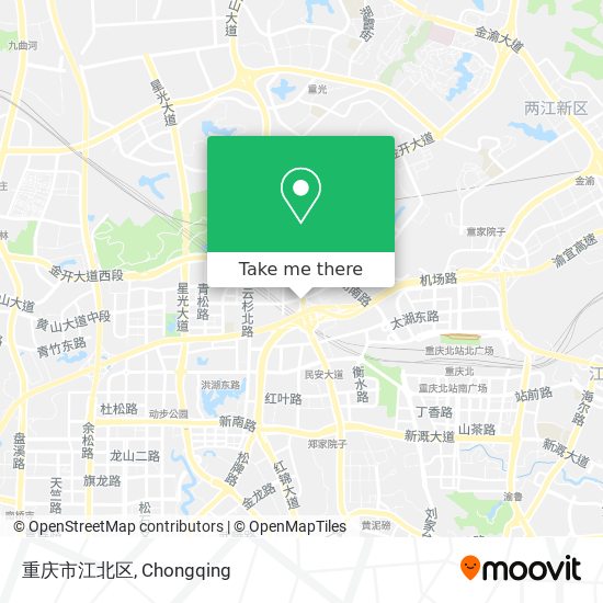 重庆市江北区 map