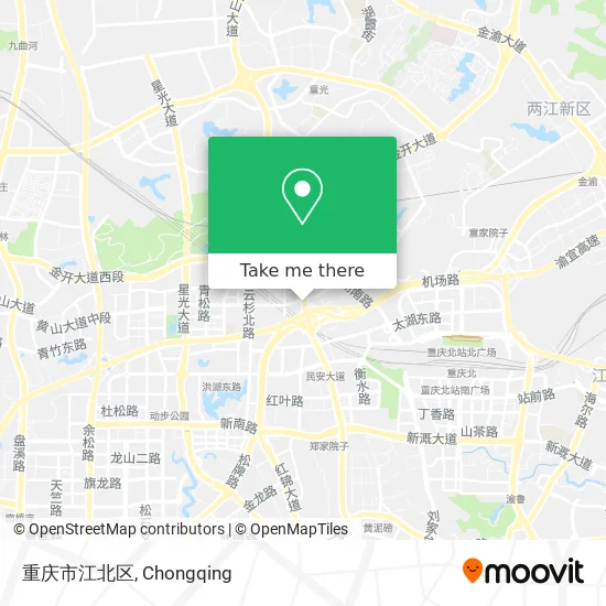 重庆市江北区 map