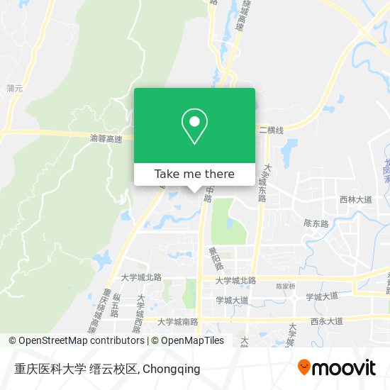 重庆医科大学 缙云校区 map