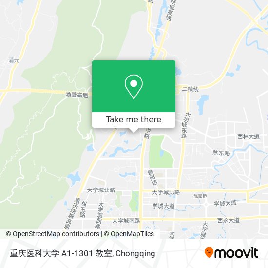 重庆医科大学 A1-1301 教室 map