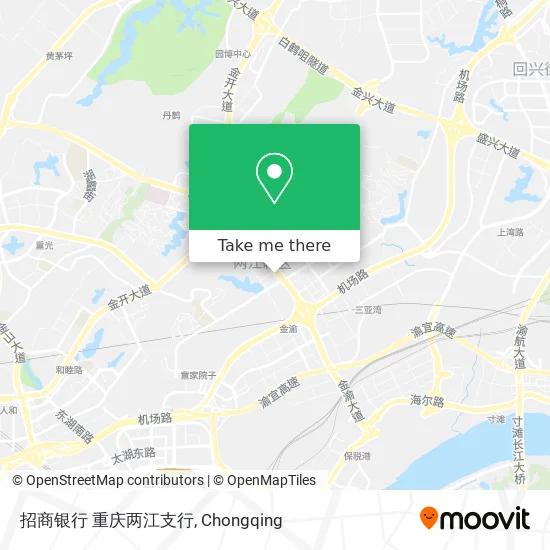 招商银行 重庆两江支行 map
