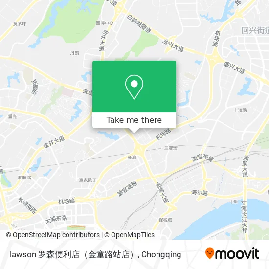 lawson 罗森便利店（金童路站店） map