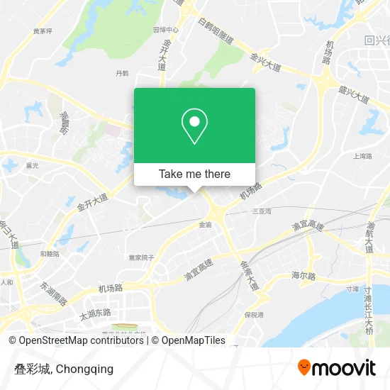叠彩城 map