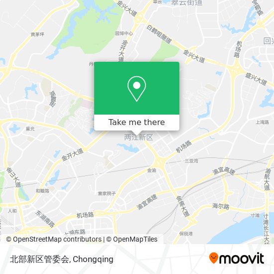 北部新区管委会 map