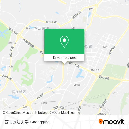 西南政法大学 map