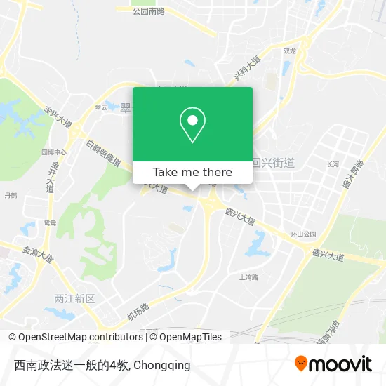 西南政法迷一般的4教 map
