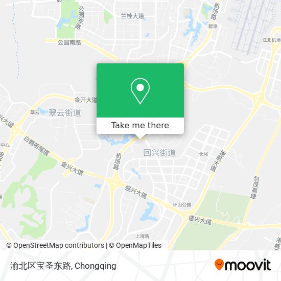 渝北区宝圣东路 map