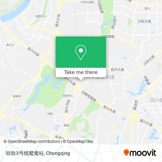 轻轨3号线鸳鸯站 map