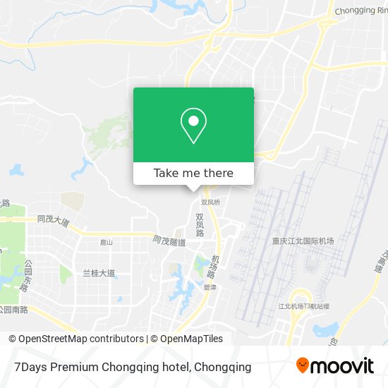 7Days Premium Chongqing hotel map