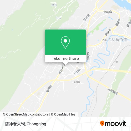 擂神老火锅 map