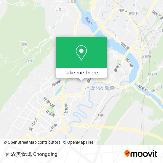 西农美食城 map