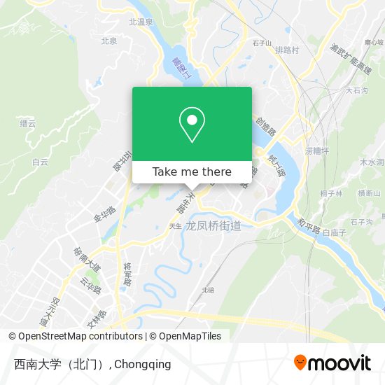 西南大学（北门） map