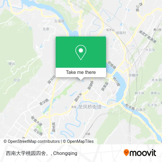 西南大学桃园四舍。 map