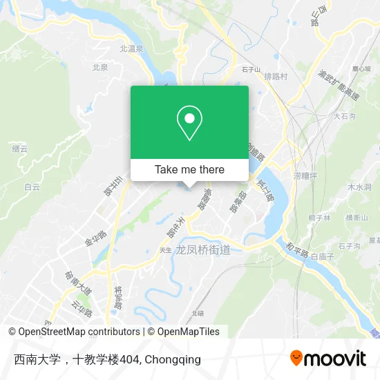 西南大学，十教学楼404 map