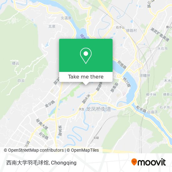西南大学羽毛球馆 map