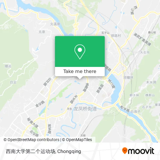 西南大学第二个运动场 map