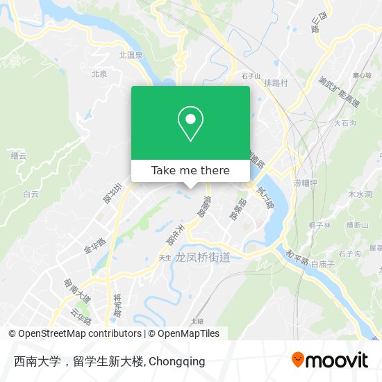 西南大学，留学生新大楼 map