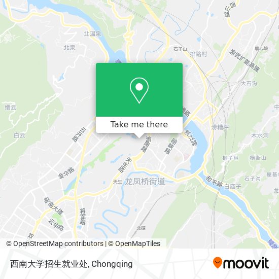 西南大学招生就业处 map