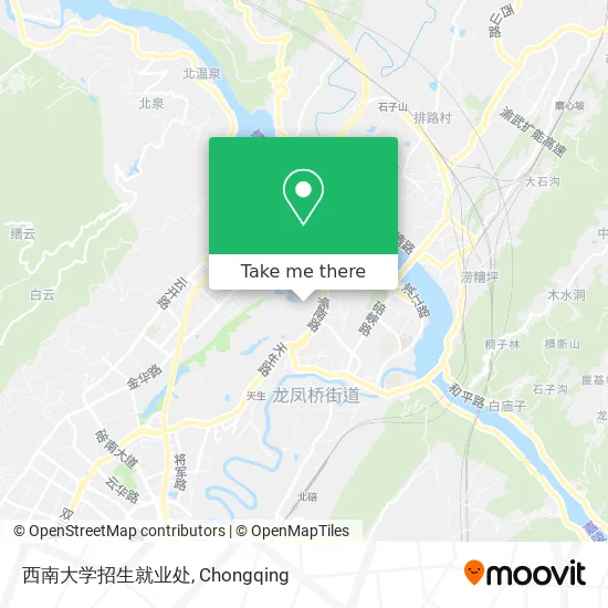 西南大学招生就业处 map