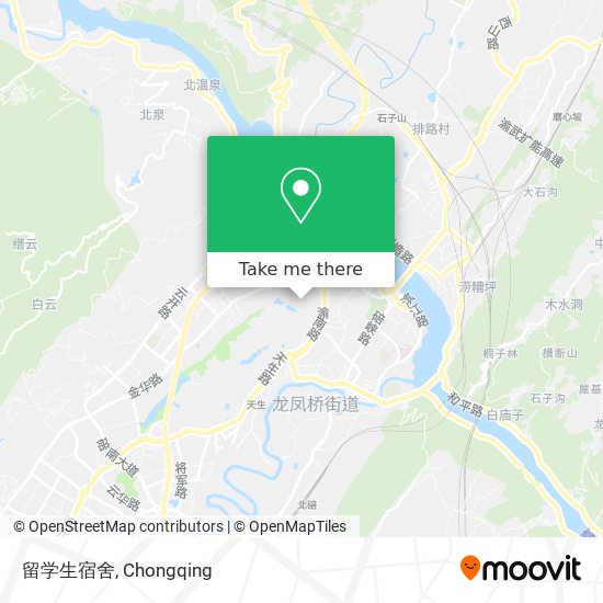 留学生宿舍 map