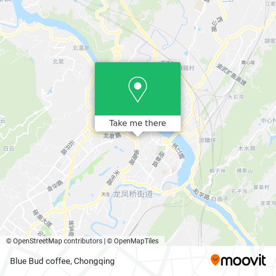 Blue Bud coffee map