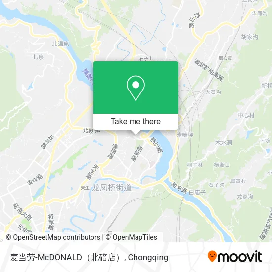 麦当劳-McDONALD（北碚店） map