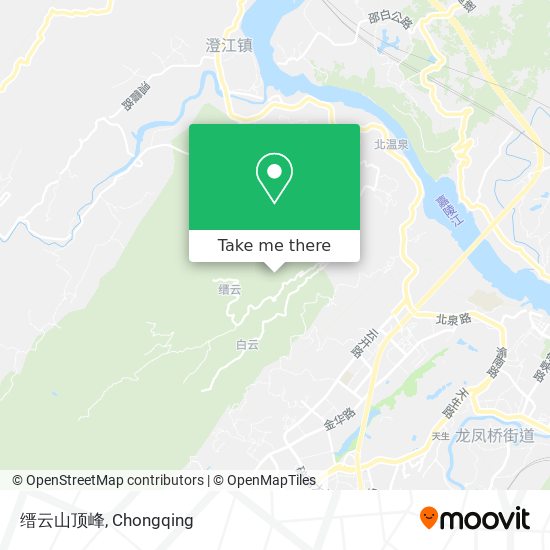 缙云山顶峰 map