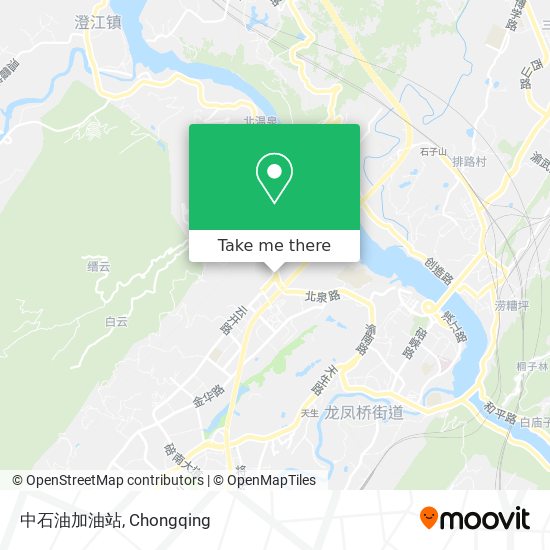 中石油加油站 map