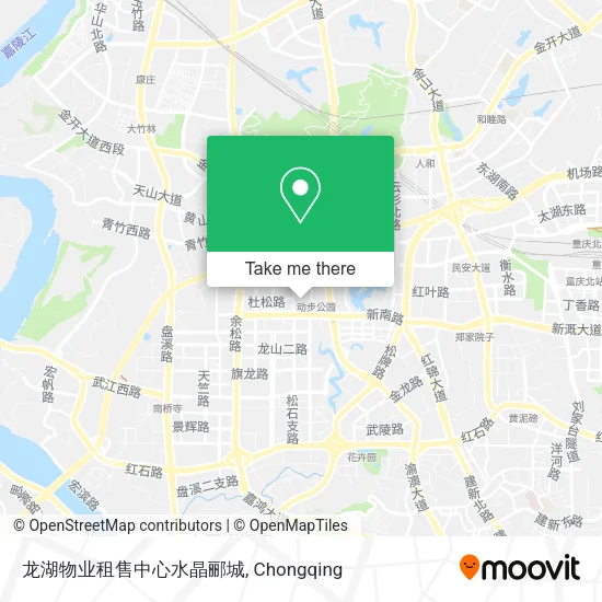 龙湖物业租售中心水晶郦城 map