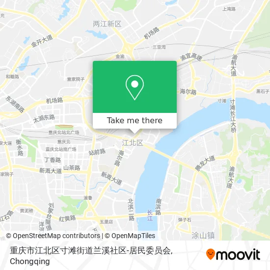 重庆市江北区寸滩街道兰溪社区-居民委员会 map
